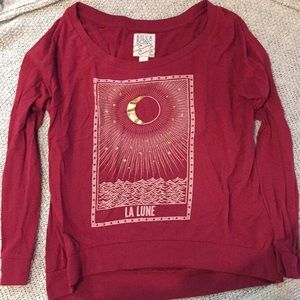 Long sleeve Billa bong la lune top